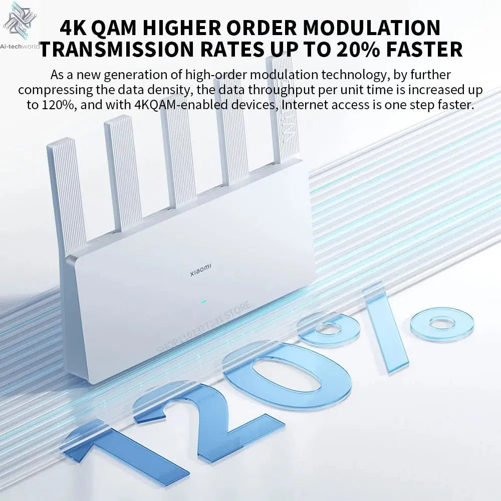 New XIAOMI Router BE5000 WiFi 7 5011Mbps 2.5GHz Network Port 512MB Memory Dual Broadband Access Network Security Protection CN - Ai - TechWorld