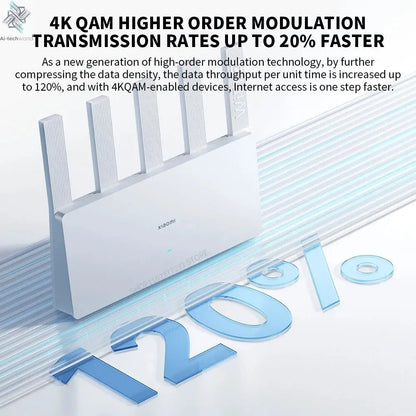 New XIAOMI Router BE5000 WiFi 7 5011Mbps 2.5GHz Network Port 512MB Memory Dual Broadband Access Network Security Protection CN - Ai - TechWorld