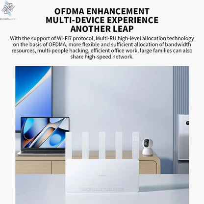 New XIAOMI Router BE5000 WiFi 7 5011Mbps 2.5GHz Network Port 512MB Memory Dual Broadband Access Network Security Protection CN - Ai - TechWorld
