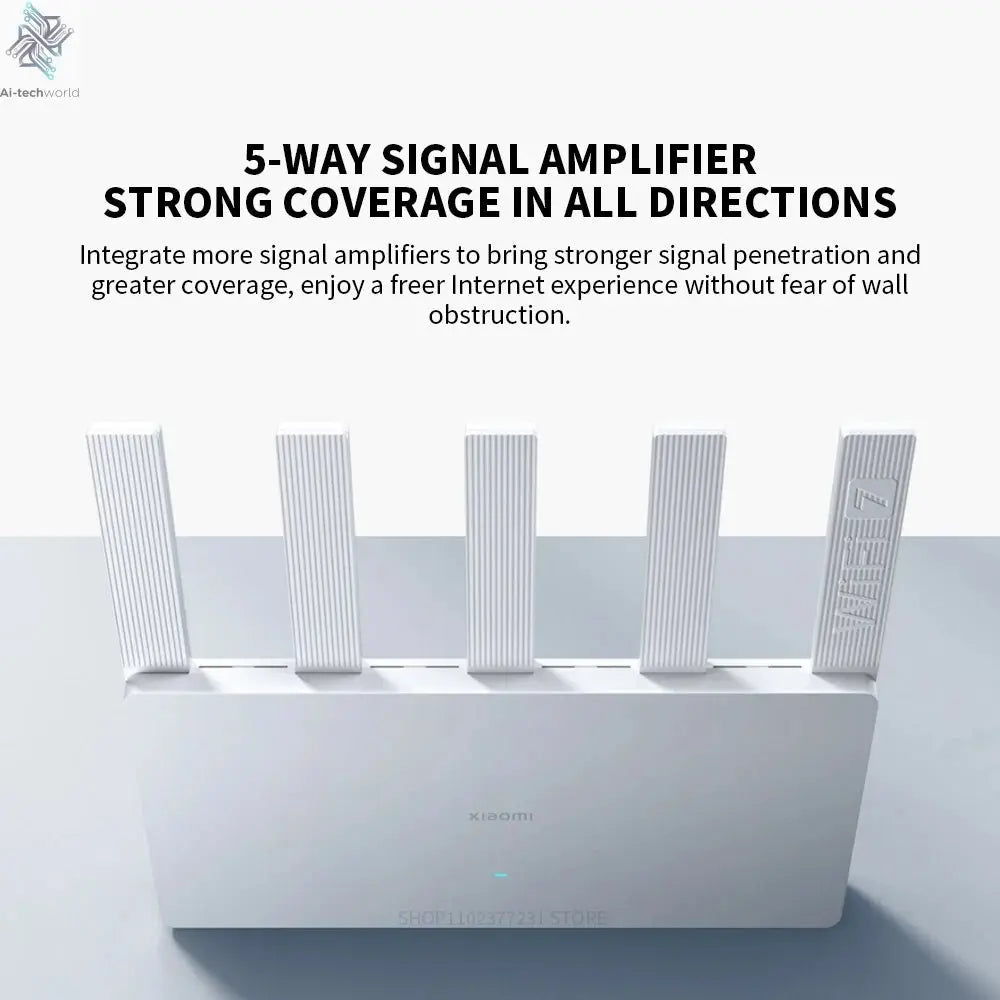 New XIAOMI Router BE5000 WiFi 7 5011Mbps 2.5GHz Network Port 512MB Memory Dual Broadband Access Network Security Protection CN - Ai - TechWorld
