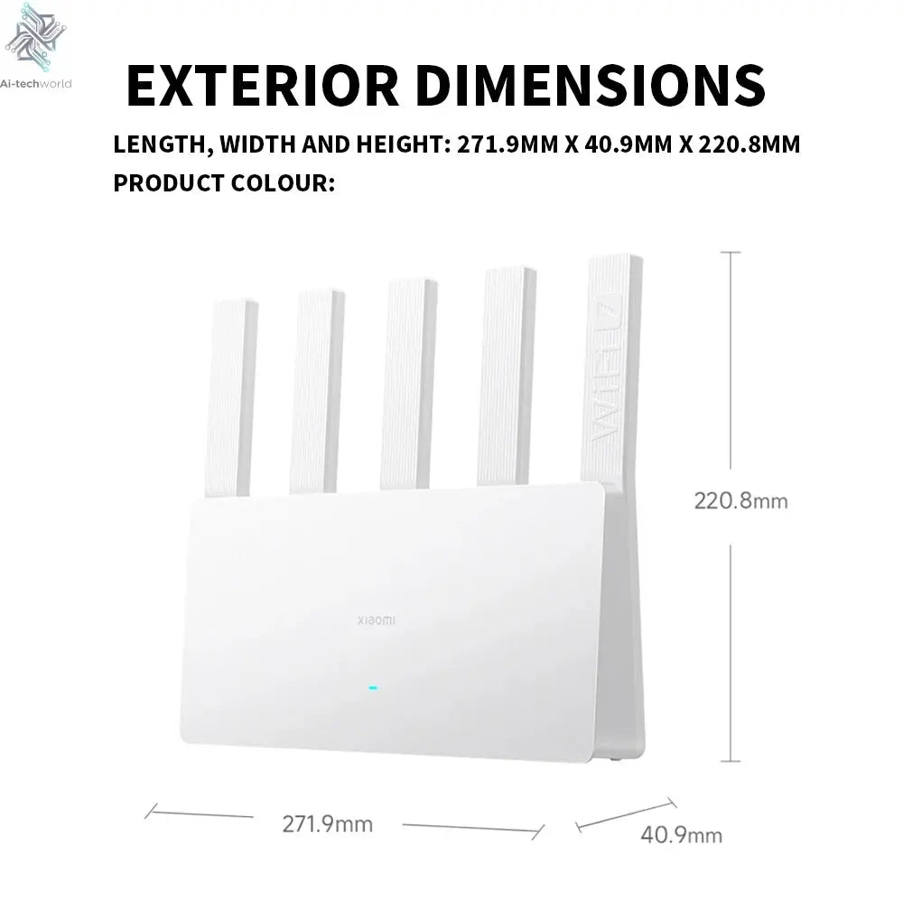 New XIAOMI Router BE5000 WiFi 7 5011Mbps 2.5GHz Network Port 512MB Memory Dual Broadband Access Network Security Protection CN - Ai - TechWorld