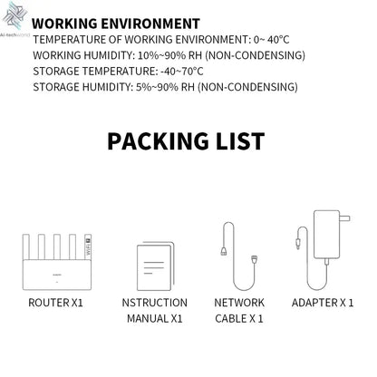 New XIAOMI Router BE5000 WiFi 7 5011Mbps 2.5GHz Network Port 512MB Memory Dual Broadband Access Network Security Protection CN - Ai - TechWorld