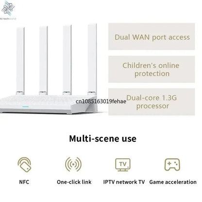 New Xiaomi Router AX3000T IPTV Mesh Networking Gigabit Ethernet Ports Gaming Accelerator Repeater Modem Signal Amplifier - Ai - TechWorld