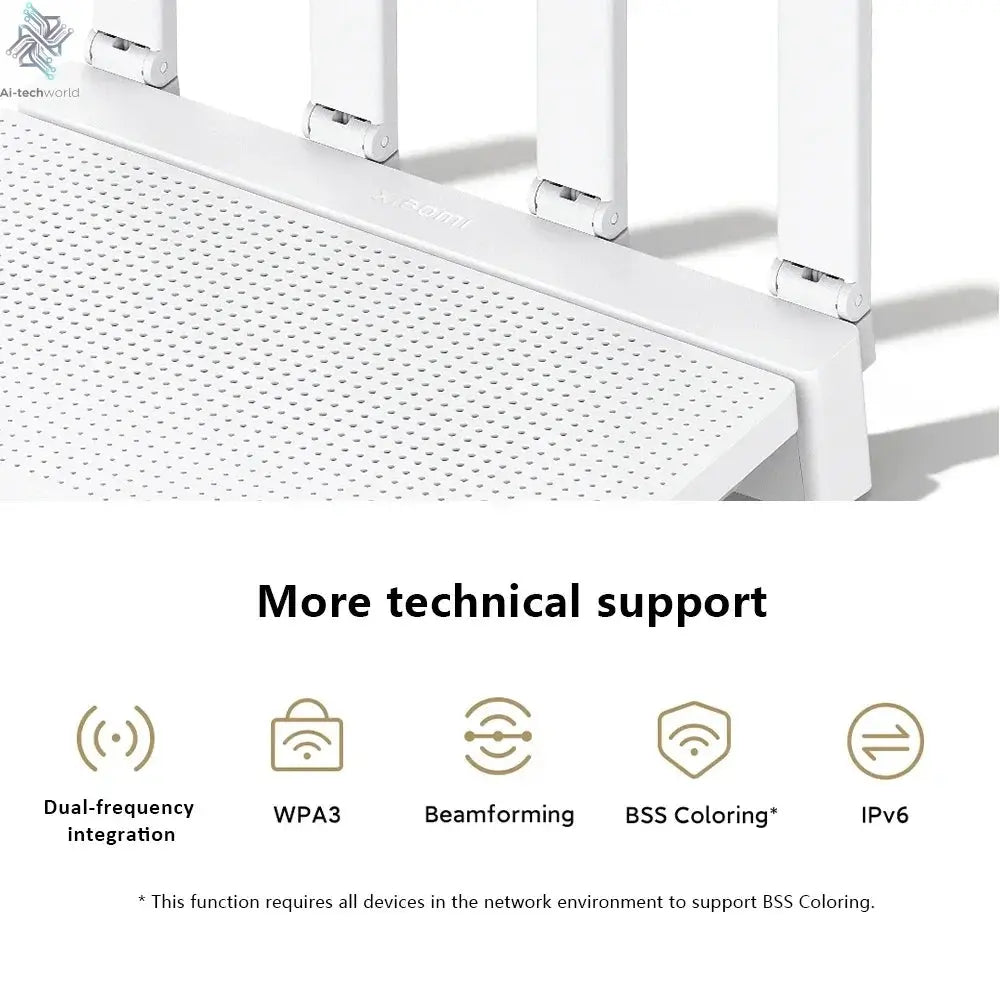 New Xiaomi Router AX3000T IPTV Mesh Networking Gigabit Ethernet Ports Gaming Accelerator Repeater Modem Signal Amplifier - Ai - TechWorld