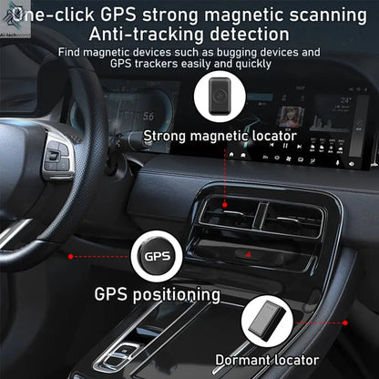 New signal detector anti-peeping camera viewfinder anti-peeping infrared scanner signal source anti-lost sound and light alarm Ai-TechWorld 