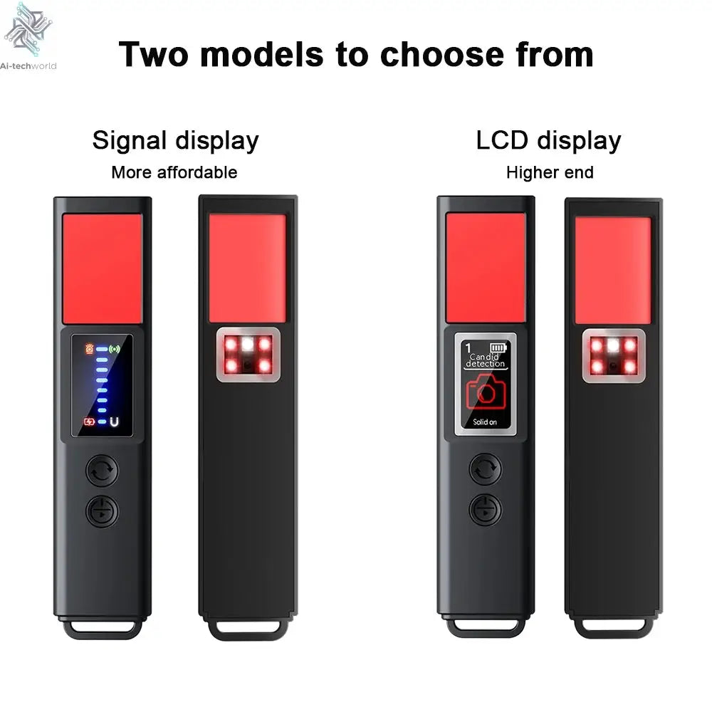 New signal detector anti-peeping camera viewfinder anti-peeping infrared scanner signal source anti-lost sound and light alarm Ai-TechWorld 