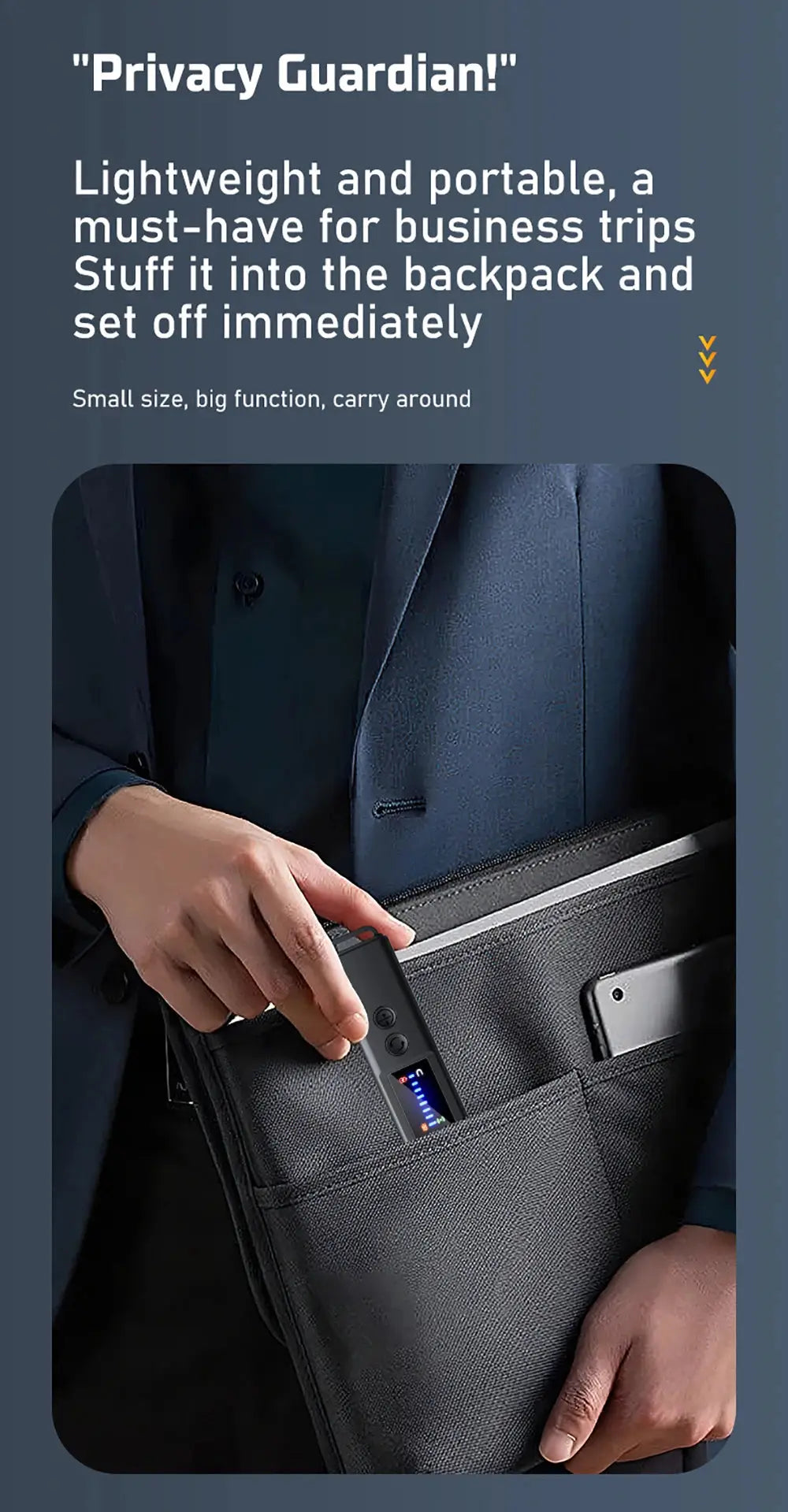 New signal detector anti-peeping camera viewfinder anti-peeping infrared scanner signal source anti-lost sound and light alarm Ai-TechWorld 