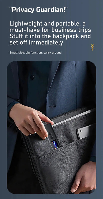 New signal detector anti-peeping camera viewfinder anti-peeping infrared scanner signal source anti-lost sound and light alarm Ai-TechWorld 