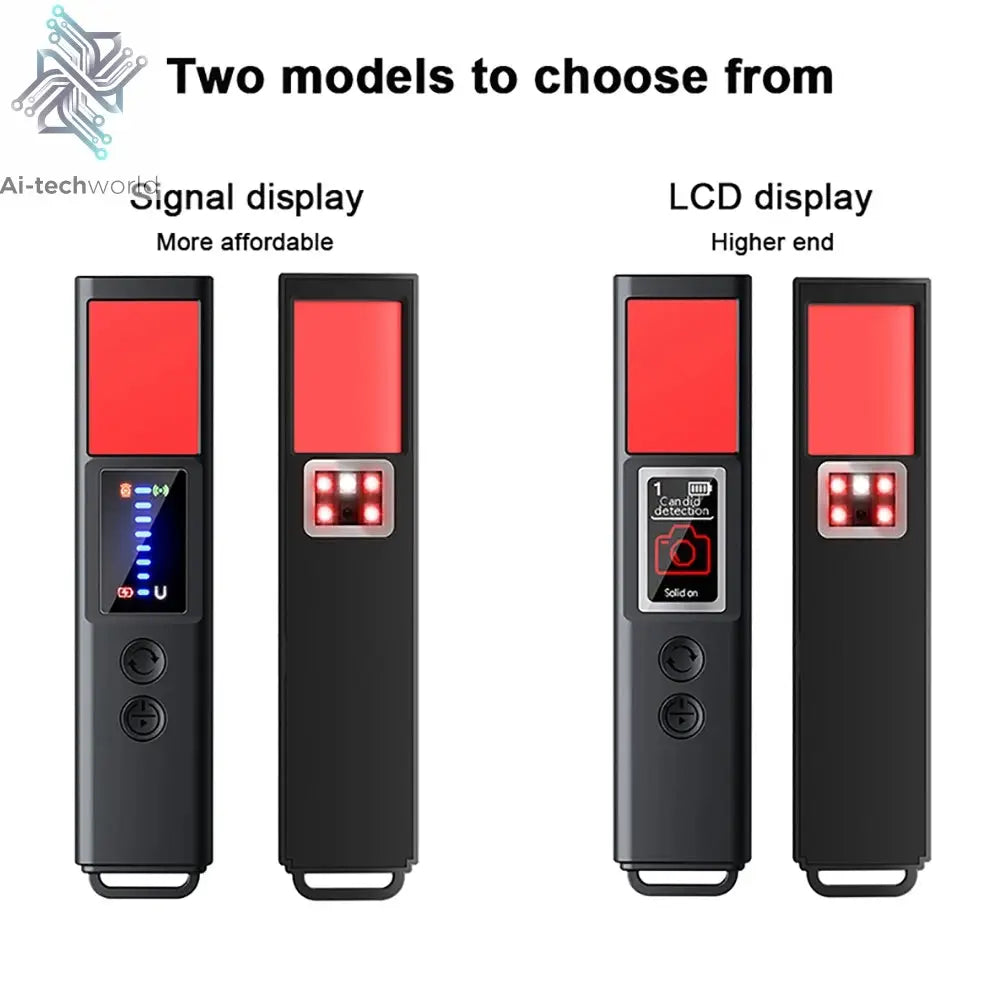 New signal detector anti-peeping camera viewfinder anti-peeping infrared scanner signal source anti-lost sound and light alarm Ai-TechWorld 