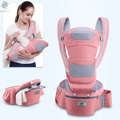 Newborn Ergonomic Baby Carrier Backpack Infant Baby Hipseat Carrier Front Facing Ergonomic Kangaroo Baby Wrap Sling Travel Ai-TechWorld 