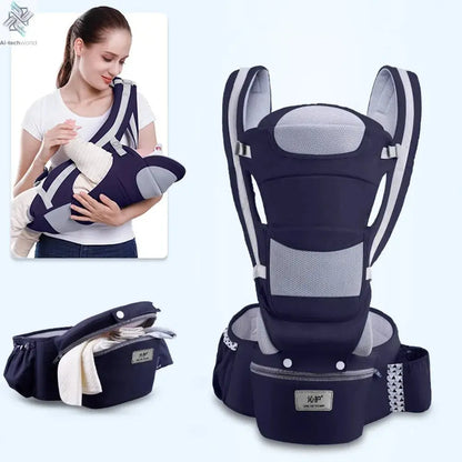 Newborn Ergonomic Baby Carrier Backpack Infant Baby Hipseat Carrier Front Facing Ergonomic Kangaroo Baby Wrap Sling Travel Ai-TechWorld 