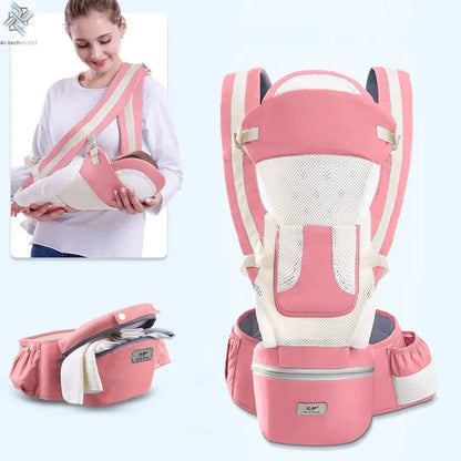 Newborn Ergonomic Baby Carrier Backpack Infant Baby Hipseat Carrier Front Facing Ergonomic Kangaroo Baby Wrap Sling Travel Ai-TechWorld 