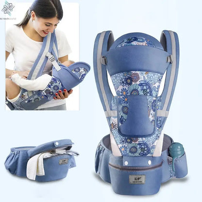 Newborn Ergonomic Baby Carrier Backpack Infant Baby Hipseat Carrier Front Facing Ergonomic Kangaroo Baby Wrap Sling Travel Ai-TechWorld 