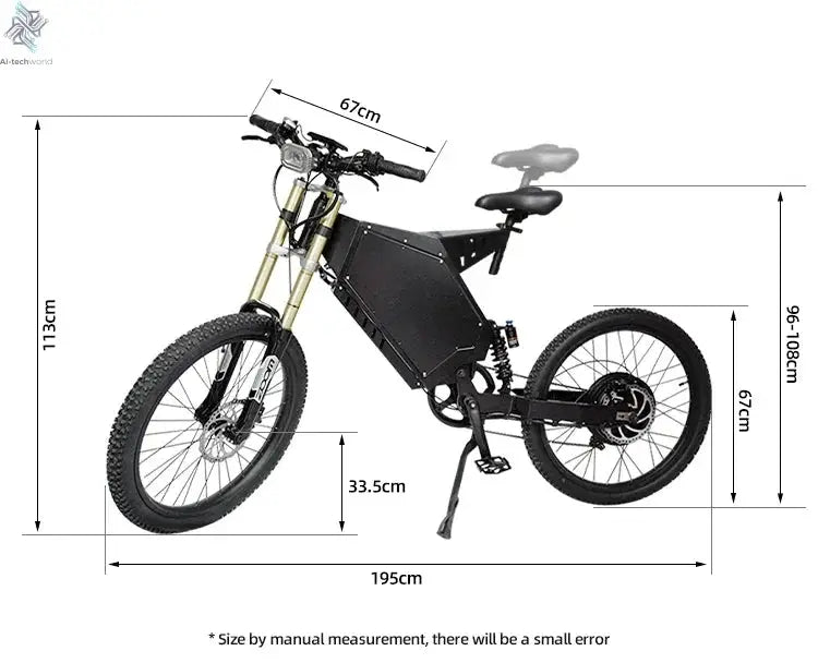 Newest Electric Bike 72v  8000W Enduro Ebike Hottest in 2023 with Samsng Cells 100km/h High Speed Electric Bike - Ai-TechWorld