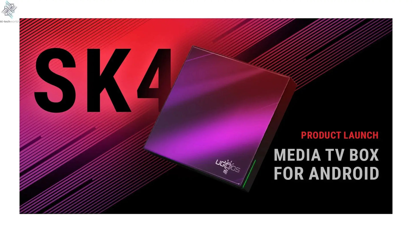 Newest Ugoos SK4 Smart TV Box Android 14 Amlogic S905x5M-J 4GB 64GB 2.4G/5G Wifi BT5.4 4K Set Top Box Support Dolby Vison Ai-TechWorld 