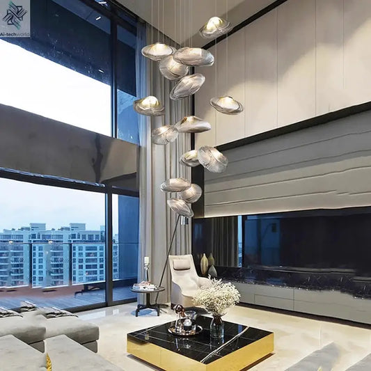 Nordic home decor dining room Pendant lamp lights indoor lighting stair lamp hanging light chandelier lamps for living room Ai-TechWorld 