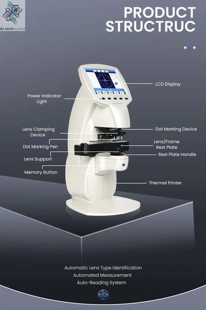 Nova Optics Digital Auto Lens Meter UV PD Printing Focimeter Lensometer Optical Equipments Instruments Lensmeter Ai-TechWorld 