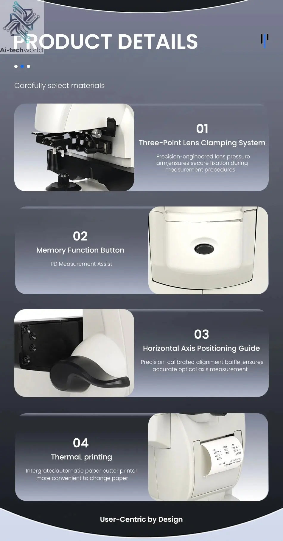 Nova Optics Digital Auto Lens Meter UV PD Printing Focimeter Lensometer Optical Equipments Instruments Lensmeter Ai-TechWorld 