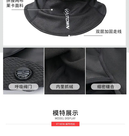 Fleece-lined Thermal Headgear Men's Fall and Winter Riding Cold-Proof Mask Motorcycle Wind-Proof Cap Men's and Women's Ski Full Face Care Scarf Ai-TechWorld 