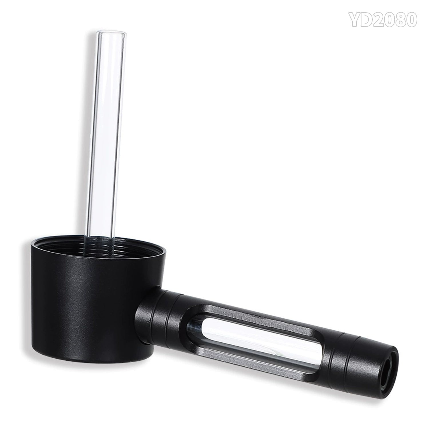 Cross-Border New Arrival Hammer-Shaped Aluminum Alloy Pipe Portable Metal Glass Tobacco Pipe Removable Easy to Clean Pipe Ai-TechWorld 