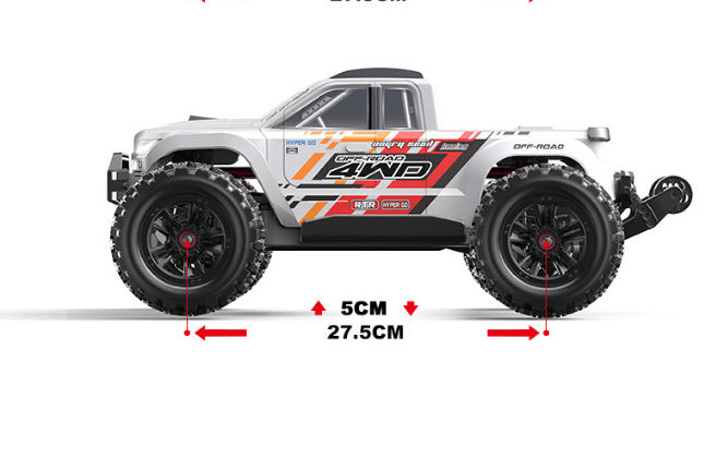 New MJX 10208 Small Monster 1/10 Hypergo 2.4G Brushless High Speed RC Professional Adult Off road Remote Control Vehicle RC Cars Ai-TechWorld 