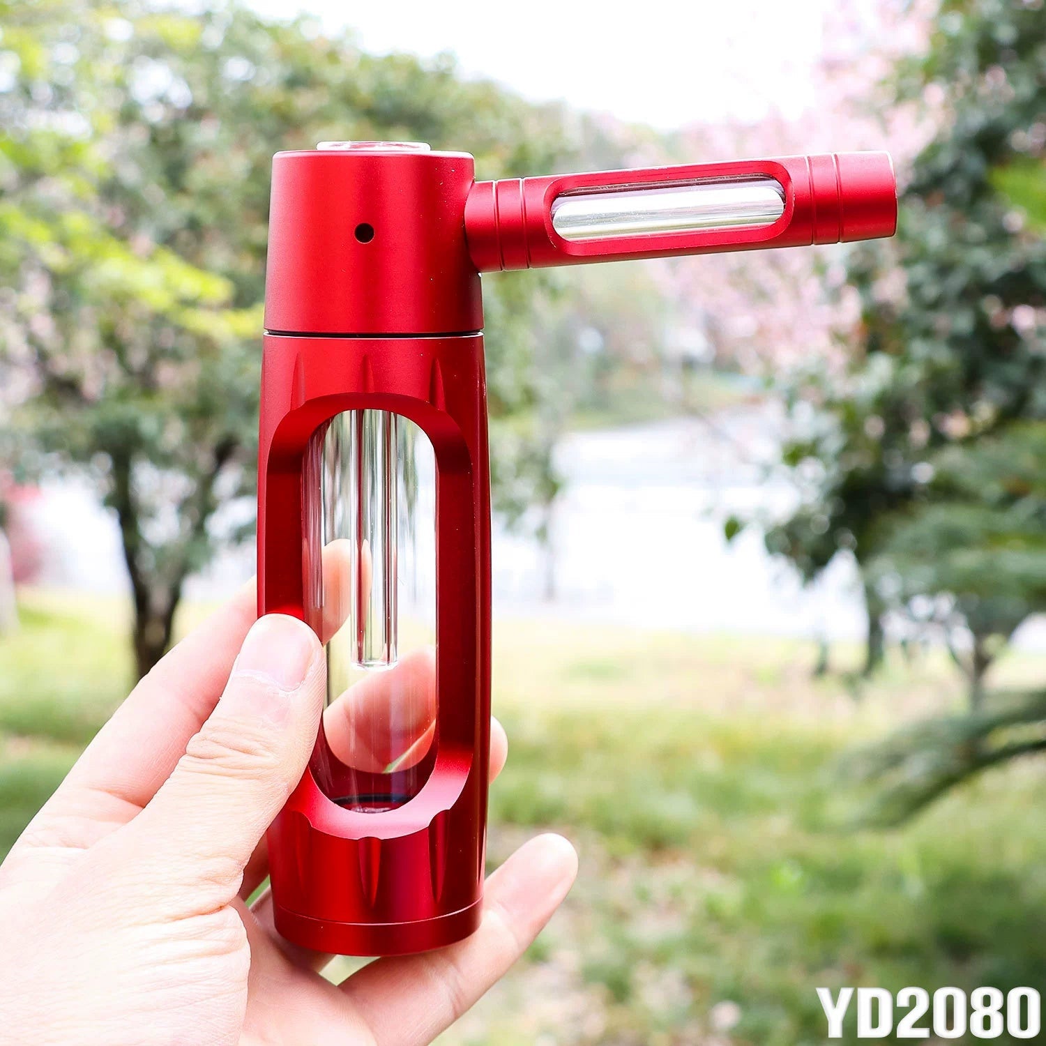 Cross-Border New Arrival Hammer-Shaped Aluminum Alloy Pipe Portable Metal Glass Tobacco Pipe Removable Easy to Clean Pipe Ai-TechWorld 