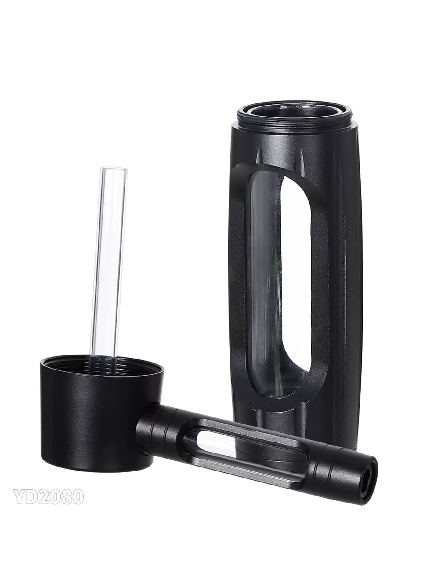Cross-Border New Arrival Hammer-Shaped Aluminum Alloy Pipe Portable Metal Glass Tobacco Pipe Removable Easy to Clean Pipe Ai-TechWorld 