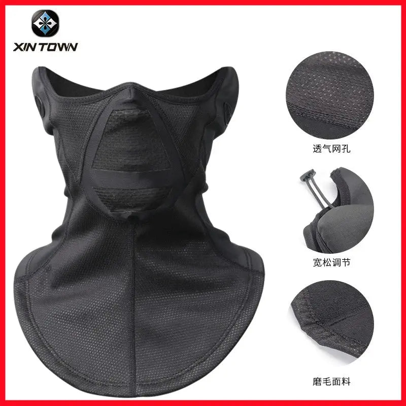 Fleece-lined Thermal Headgear Men's Fall and Winter Riding Cold-Proof Mask Motorcycle Wind-Proof Cap Men's and Women's Ski Full Face Care Scarf Ai-TechWorld 