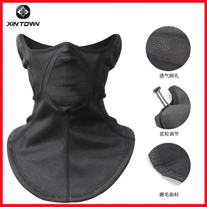 Fleece-lined Thermal Headgear Men's Fall and Winter Riding Cold-Proof Mask Motorcycle Wind-Proof Cap Men's and Women's Ski Full Face Care Scarf Ai-TechWorld 