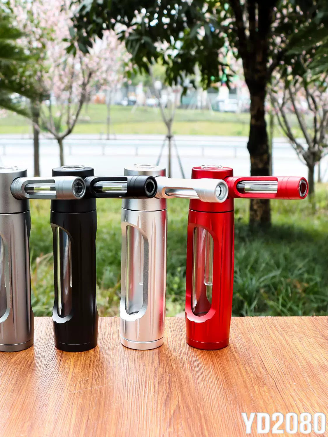 Cross-Border New Arrival Hammer-Shaped Aluminum Alloy Pipe Portable Metal Glass Tobacco Pipe Removable Easy to Clean Pipe Ai-TechWorld 