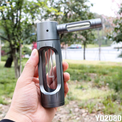 Cross-Border New Arrival Hammer-Shaped Aluminum Alloy Pipe Portable Metal Glass Tobacco Pipe Removable Easy to Clean Pipe Ai-TechWorld 