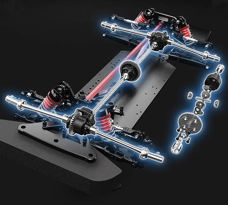 New MJX 10208 Small Monster 1/10 Hypergo 2.4G Brushless High Speed RC Professional Adult Off road Remote Control Vehicle RC Cars Ai-TechWorld 