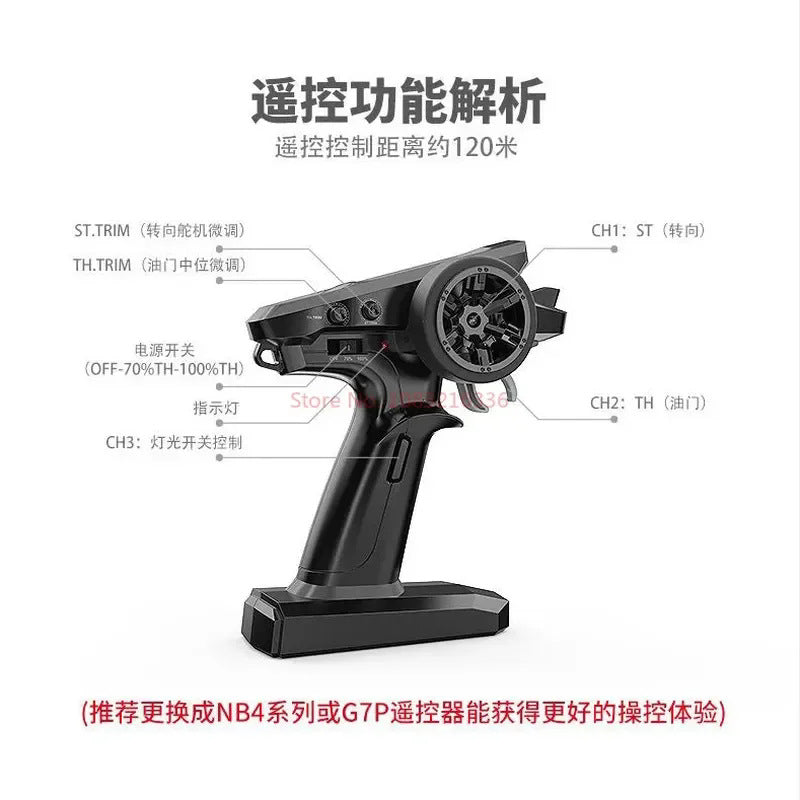 New MJX 10208 Small Monster 1/10 Hypergo 2.4G Brushless High Speed RC Professional Adult Off road Remote Control Vehicle RC Cars Ai-TechWorld 