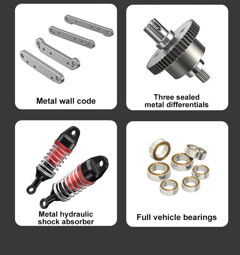 New MJX 10208 Small Monster 1/10 Hypergo 2.4G Brushless High Speed RC Professional Adult Off road Remote Control Vehicle RC Cars Ai-TechWorld 