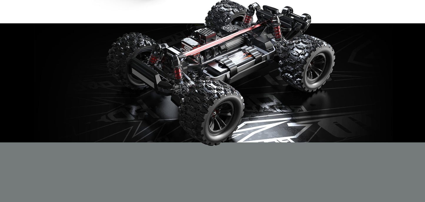 New MJX 10208 Small Monster 1/10 Hypergo 2.4G Brushless High Speed RC Professional Adult Off road Remote Control Vehicle RC Cars Ai-TechWorld 