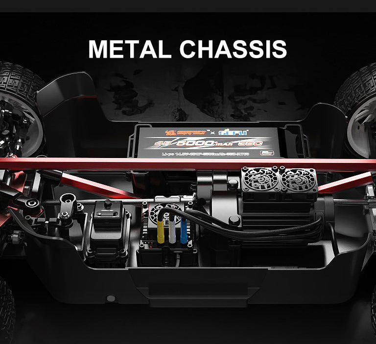 New MJX 10208 Small Monster 1/10 Hypergo 2.4G Brushless High Speed RC Professional Adult Off road Remote Control Vehicle RC Cars Ai-TechWorld 