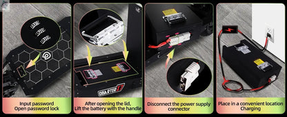 OBARTER X7 8000W Dual Motor Eelectric Scooter 60V40AH 56 Mph 62 Miles Range 14'' Tires E-Scooter UK Stock Electric Kick Scooter - Ai-TechWorld