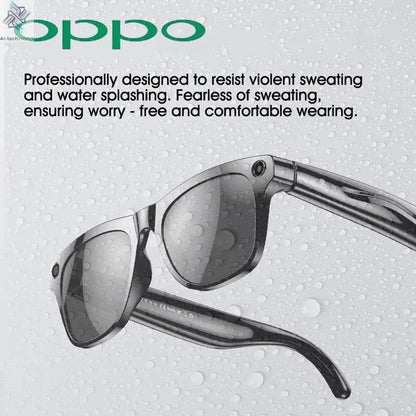 OPPO AI Smart Glasses Ultra Clear Camera Shootingand Recording Touch Sport Sunglasses Bluetooth Call Video Music Player Ai-TechWorld 