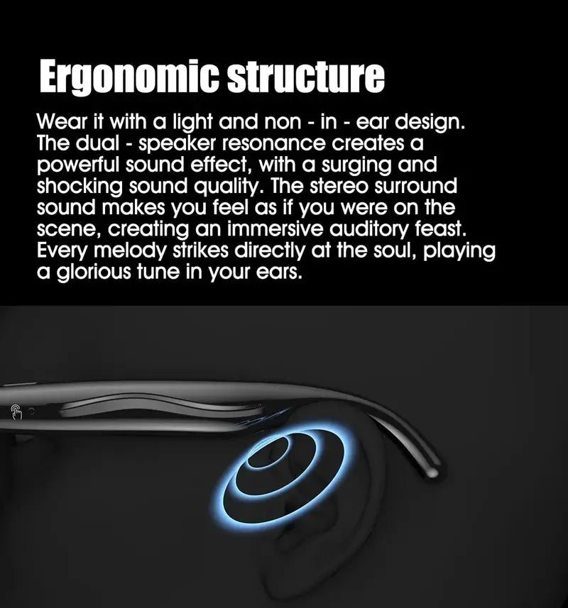 OPPO AI Smart Glasses Ultra Clear Camera Shootingand Recording Touch Sport Sunglasses Bluetooth Call Video Music Player Ai-TechWorld 