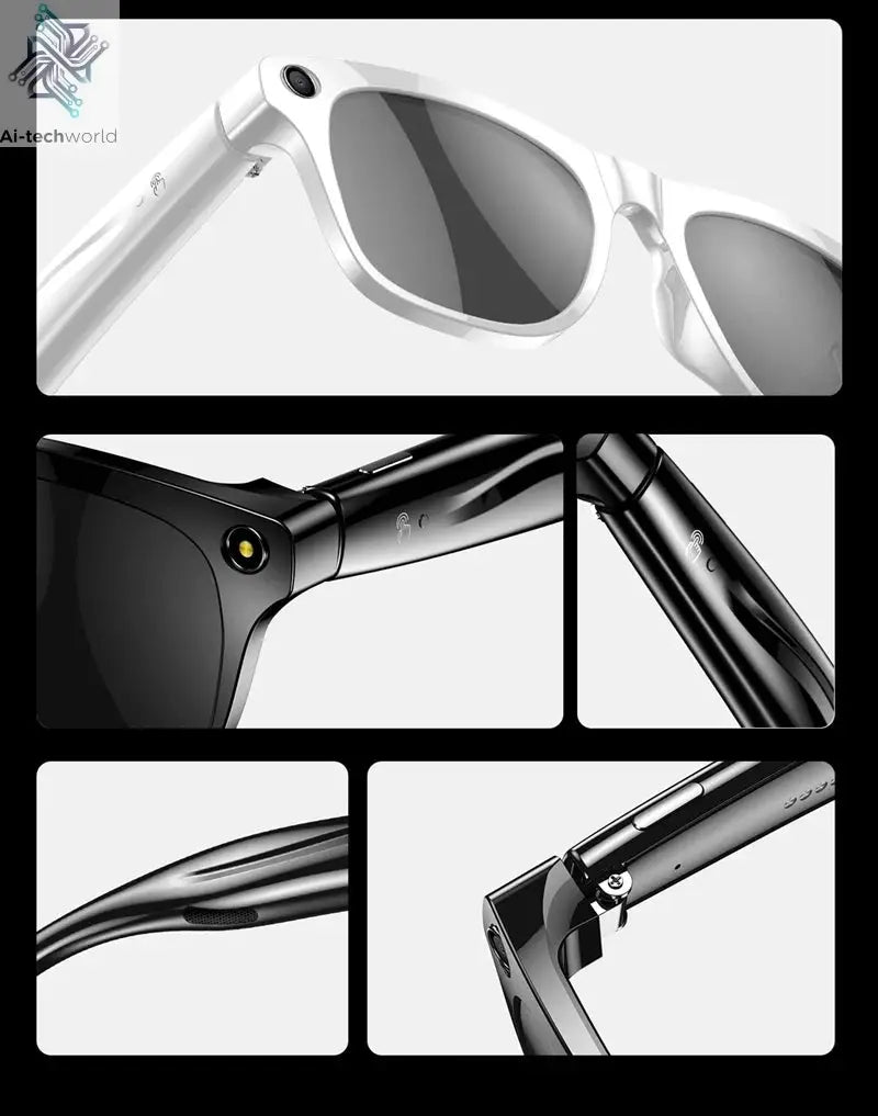 OPPO AI Smart Glasses Ultra Clear Camera Shootingand Recording Touch Sport Sunglasses Bluetooth Call Video Music Player Ai-TechWorld 
