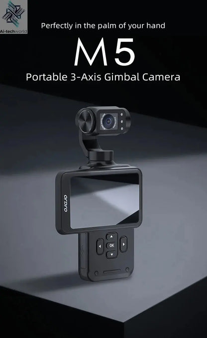 ORDRO M5 Pocket Video Camera Action Vlogging Digital Camcorder 5K 3-axis Face Tracking 3.5" Touch Screen Infrared Night Vision Ai-TechWorld 