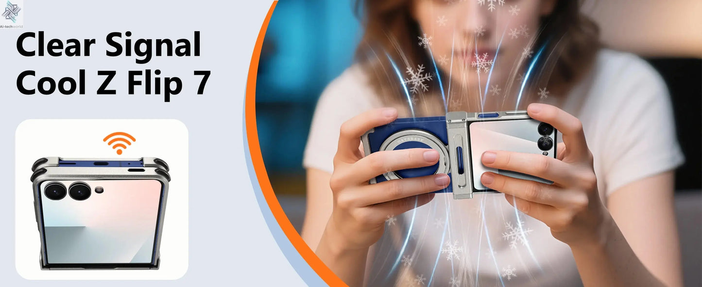 Oatsbasf Metal Frameless Phone Case for Samsung Galaxy Z Flip 7/6 with 360°Rotation Ring Stand Bumper Protective Z Flip 7 6 Case Ai-TechWorld 