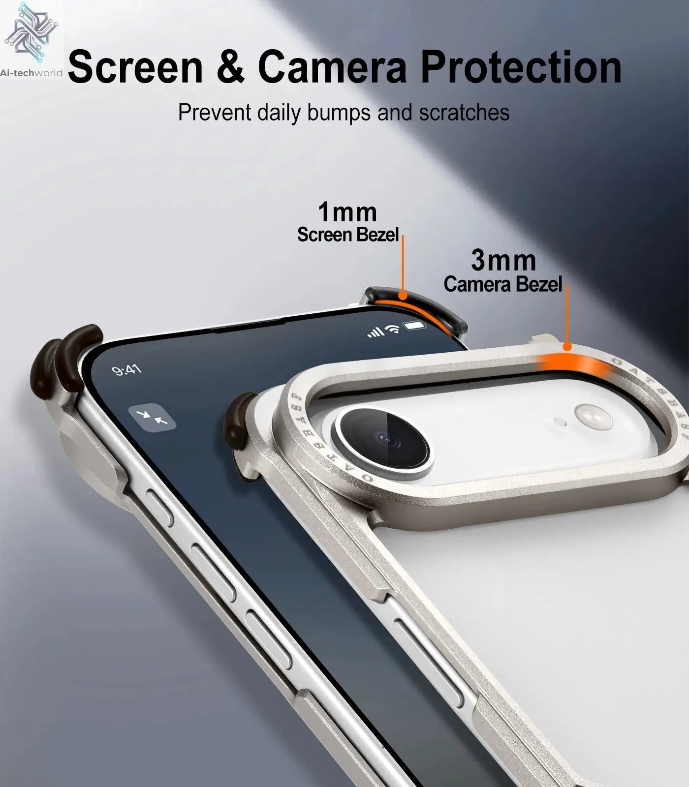 Oatsbasf Metal Slim Phone Case for iPhone 17 Air/17 Pro/17 Pro Max Ai-TechWorld 