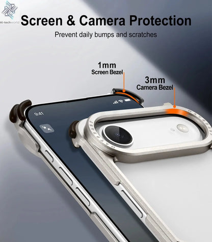 Oatsbasf Metal Slim Phone Case for iPhone 17 Air/17 Pro/17 Pro Max Ai-TechWorld 