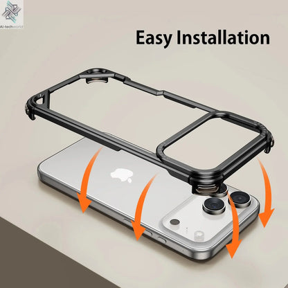 Oatsbasf Metal Slim Phone Case for iPhone 17 Air/17 Pro/17 Pro Max Ai-TechWorld 