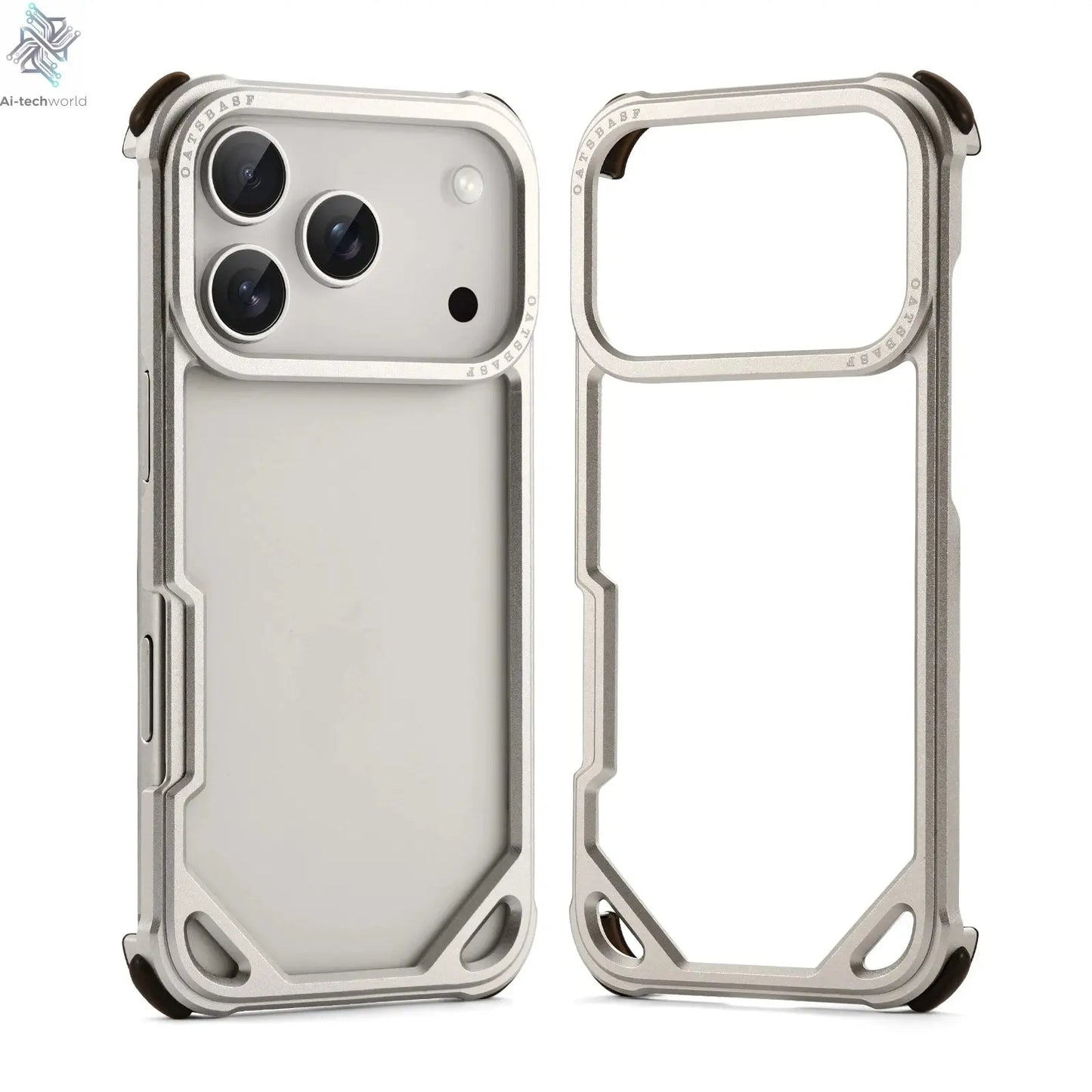 Oatsbasf Metal Slim Phone Case for iPhone 17 Air/17 Pro/17 Pro Max Ai-TechWorld 