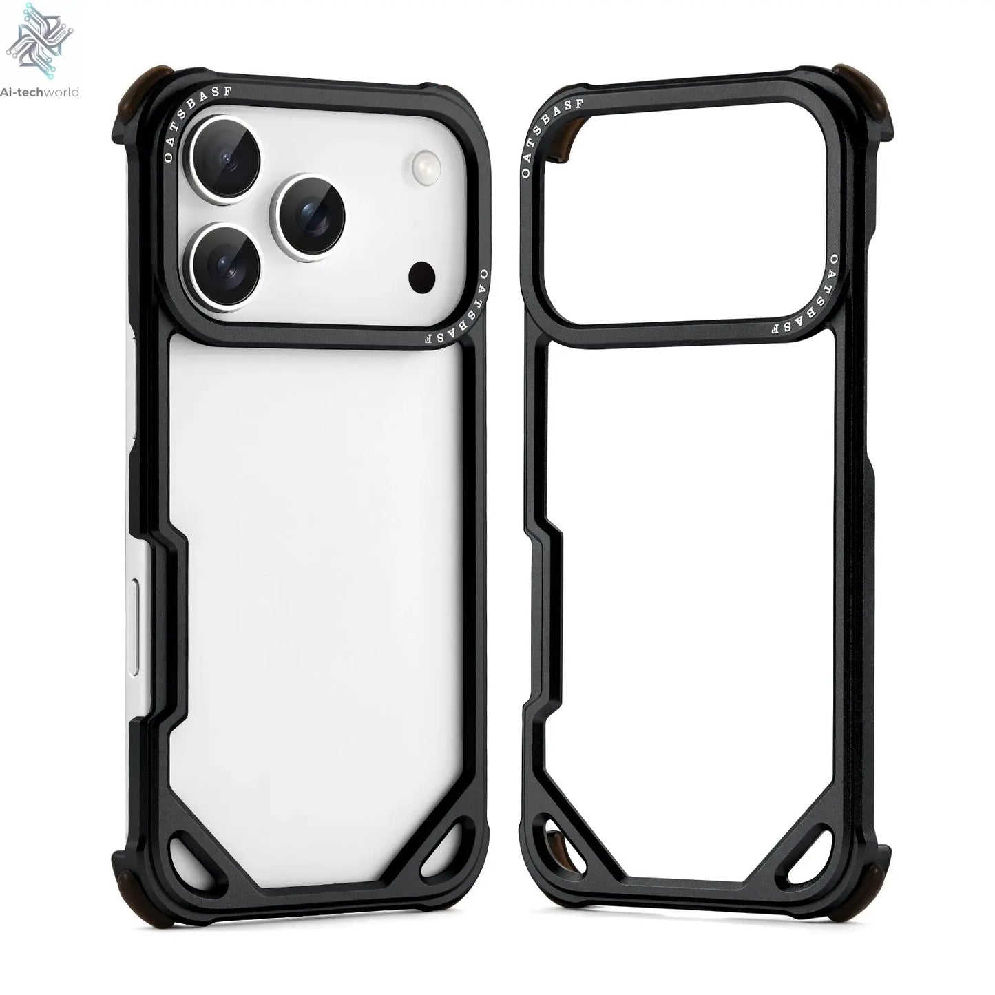 Oatsbasf Metal Slim Phone Case for iPhone 17 Air/17 Pro/17 Pro Max Ai-TechWorld 