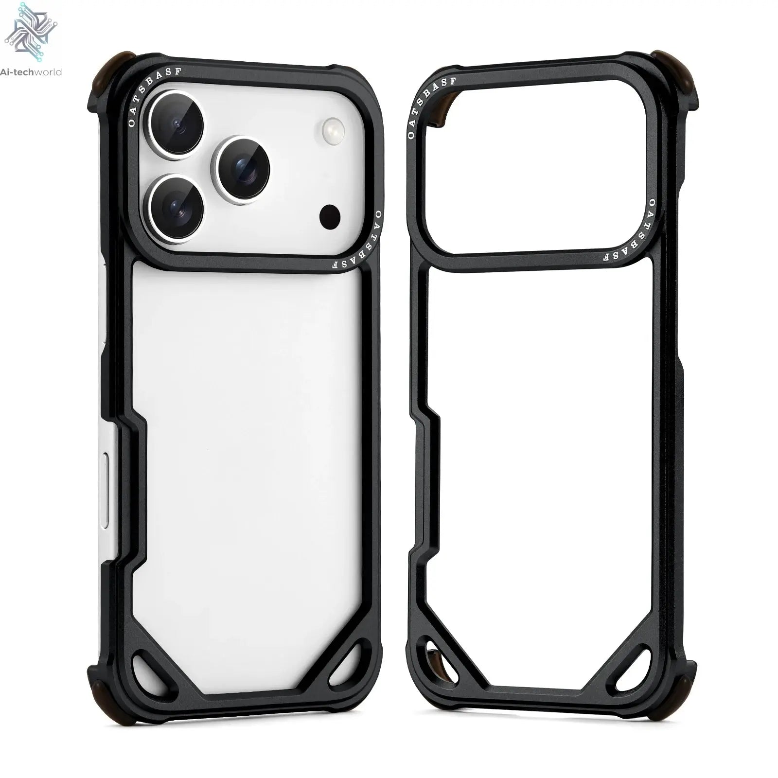 Oatsbasf Metal Slim Phone Case for iPhone 17 Air/17 Pro/17 Pro Max Ai-TechWorld 