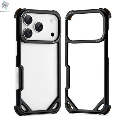 Oatsbasf Metal Slim Phone Case for iPhone 17 Air/17 Pro/17 Pro Max Ai-TechWorld 