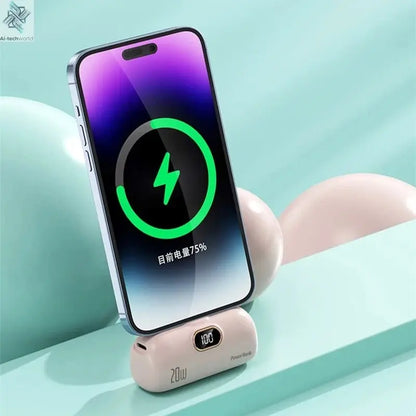 OnePlus 30000mAh Mini Portable Power Bank Capsule Mobile Power Supply Emergency External Battery Fast Charger For iPhone Xiaomi - Ai - TechWorld